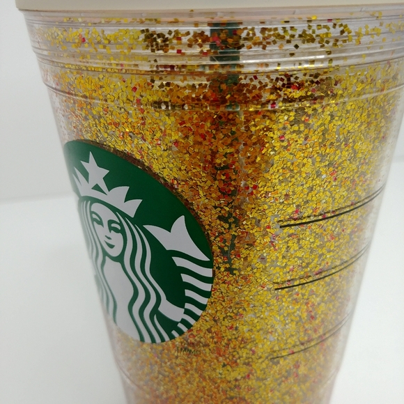 Starbucks 2011 Holiday Gold Glitter 16 oz Tumbler - Picture 3 of 8